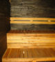 Sauna stain black